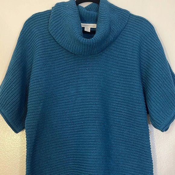Coldwater Creek | New Hint of Glimmer sparkly sweater Womens size M 10/12 dolman - Picture 2 of 8